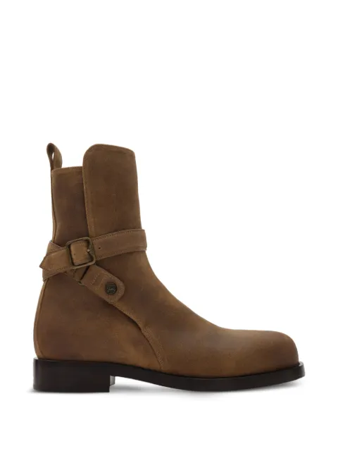 Burberry waxed suede Ledger boots​​ Brown 8124357