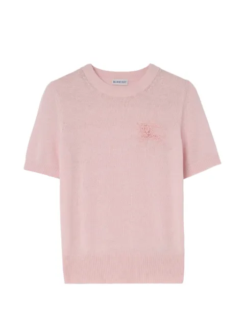 Burberry Knight wool cotton top Pink 8122543