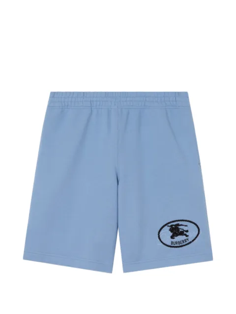 Burberry Knight stamp cotton shorts Blue 8123435