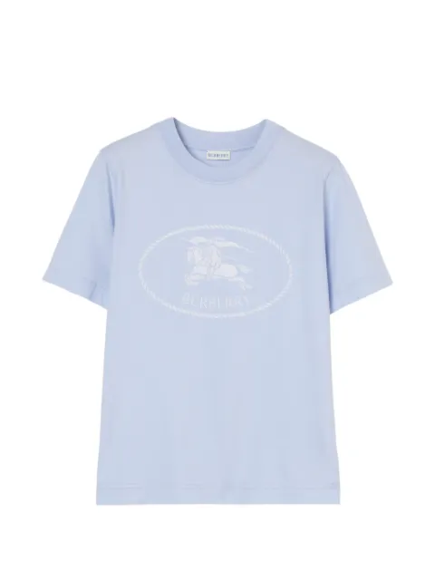 Burberry Knight-stamp cotton T-shirt Blue 8123348