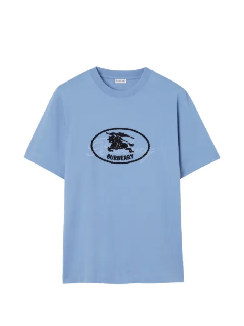 Burberry Knight stamp cotton T-shirt Blue 8123433