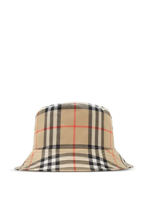 Burberry Check cotton bucket hat Neutrals 8122481
