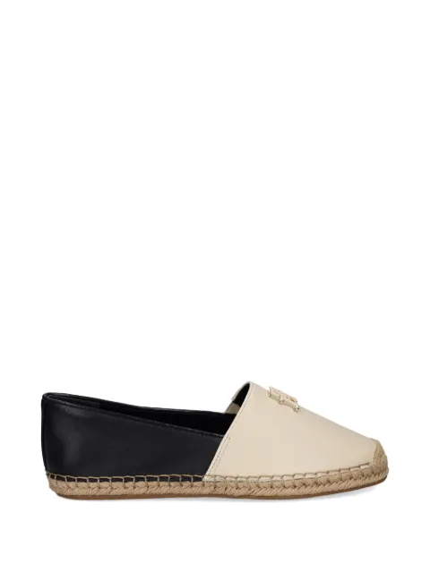 Tommy Hilfiger logo-detail leather espadrilles Neutrals FW0FW09246