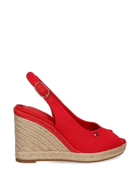 Tommy Hilfiger slingback heeled espadrilles Red FW0FW09343