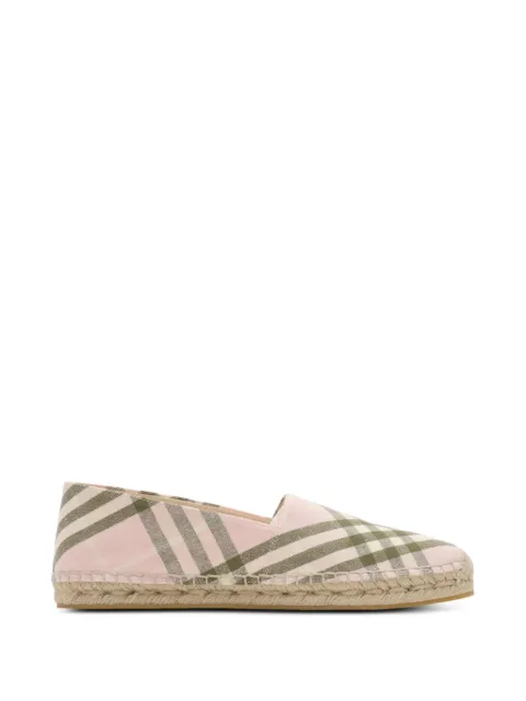 Burberry check mews espadrilles​ Pink 8123636