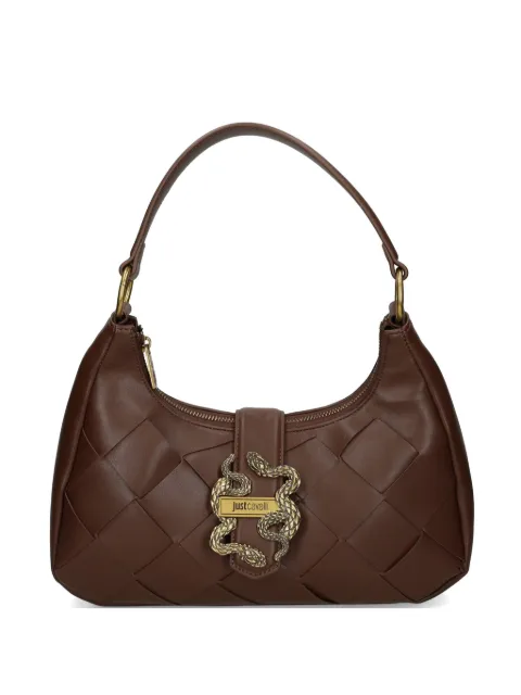 Just Cavalli woven snake-detail bag Brown 80RA4BM5ZSD88