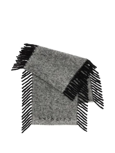 Burberry alpaca wool blend happy scarf Grey 8118736