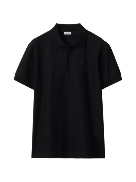 Burberry metal knight cotton polo shirt Black 8125524