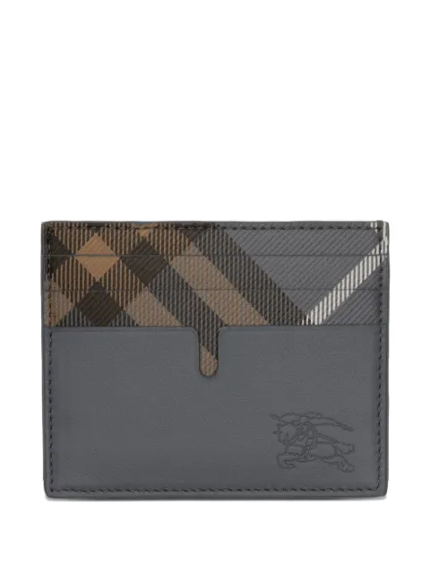 Burberry tall pop Check card case​ Blue 8123469