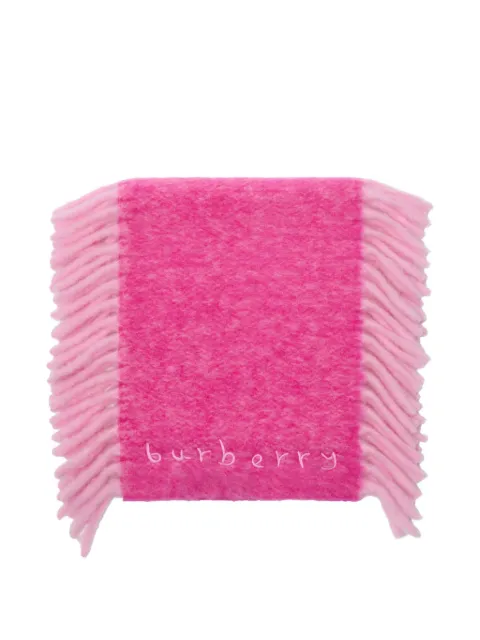 Burberry alpaca wool blend Happy scarf Pink 8118733