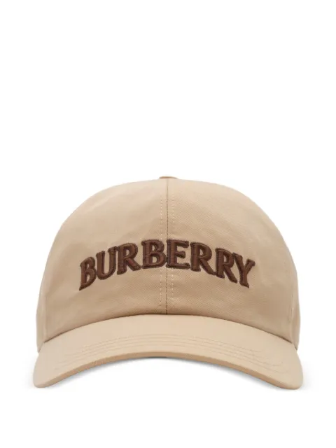 Burberry logo gabardine baseball cap Neutrals 8124433