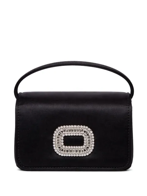 Roger Vivier mini Pilgrim embellished clutch bag Black RAWAWT60101V81B999