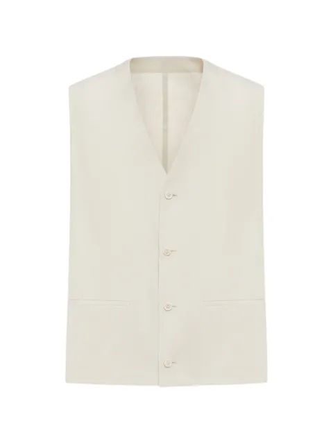 Lardini V-neck button gillet Neutrals PARUFOPAIF66408