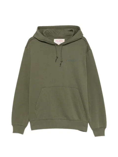 Filson Scenic logo-print pouch-pocket hoodie Green FMFEL0048