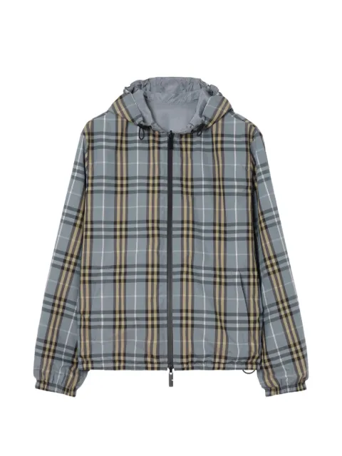 Burberry reversible Check hooded jacket Grey 8122959