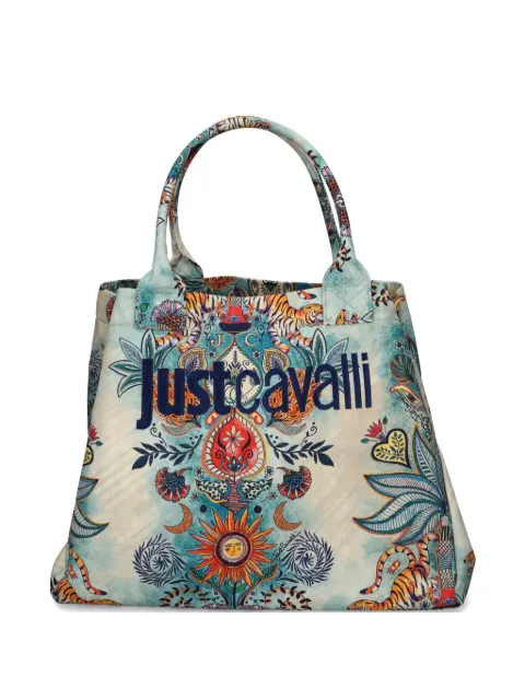 Just Cavalli floral-print tote bag Neutrals 80RA4BS1ZG426