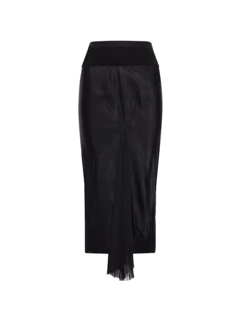 Rick Owens panelled midi skirt Black RP01F6337JSVNS