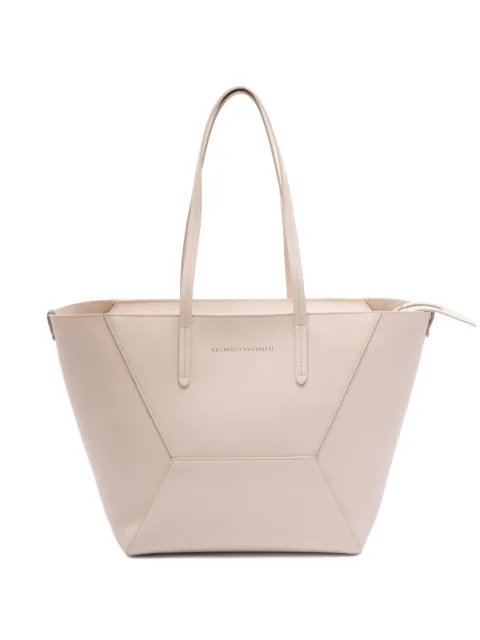 Brunello Cucinelli BC Duo zip-fastening tote bag Neutrals MBXAD2573C8922