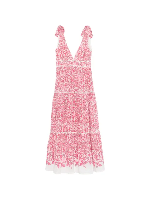 Poupette St Barth Perla maxi dress Pink WPER26LC3TWI