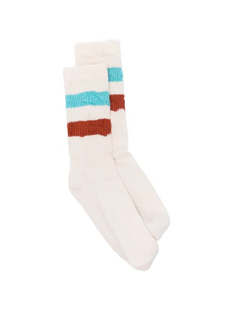 Golden Goose striped cotton socks Neutrals GUP00883P000488