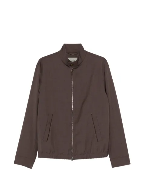 Canali zip-fastening pocket overshirt Brown O41054SR03429