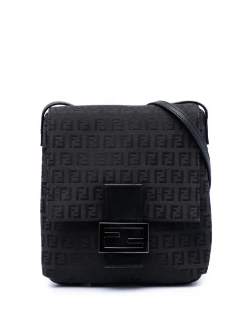 Fendi Pre-Owned 2000-2010 Zucchino Canvas crossbody bag Black I8SLG4FV6H4HJ4ID