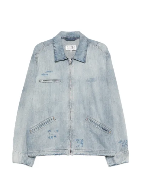 MM6 Maison Margiela numbers-motif denim jacket Blue SH0AM0082M30055