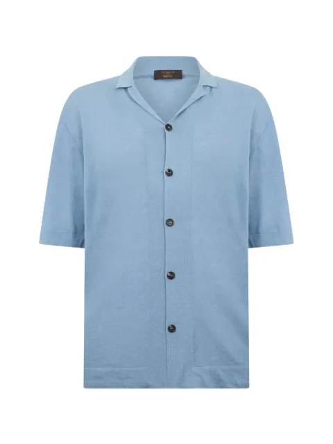 slowear buttoned short-sleeve knitwear Blue 810177Z1353