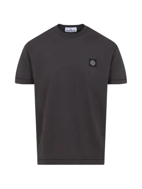 Stone Island 2100027 60/2 cotton jersey T-shirt slim-fit with Compass patch Grey L1S152100027S0013