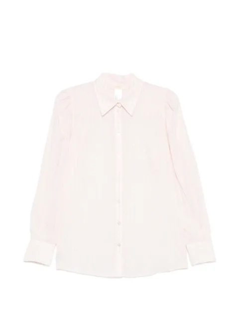 TWINSET striped poplin shirt Pink 261TE2081