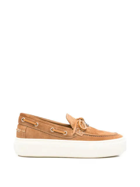 Hogan tassel-detail suede loafers Neutrals HXW7050GB30BTM
