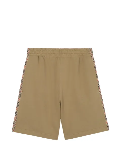 Burberry Check trim cotton shorts Neutrals 8123335