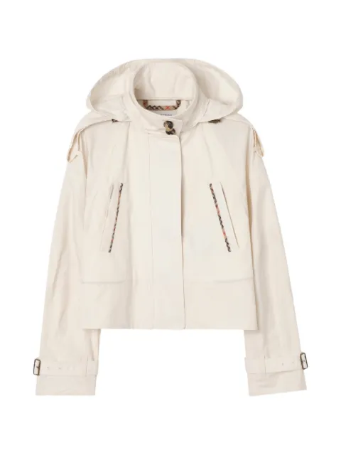 Burberry cropped lightweight cotton Ladymoor jacket​ Neutrals 8120727
