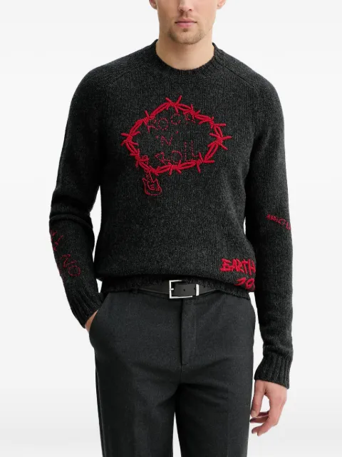 Zadig&Voltaire Jordan embroidered sweater Grey KMSW01810