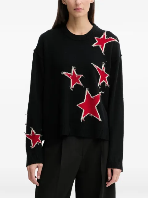 Zadig&Voltaire Markuz star-motif sweater Black KWSW02842