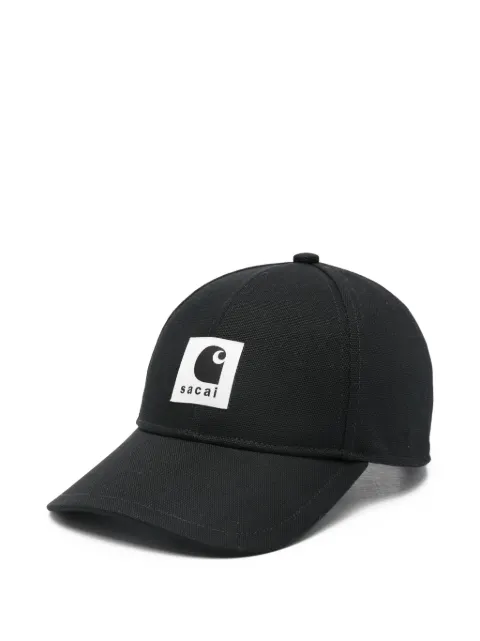 sacai x Carhartt WIP Duck logo-patch cap Black 2601093S