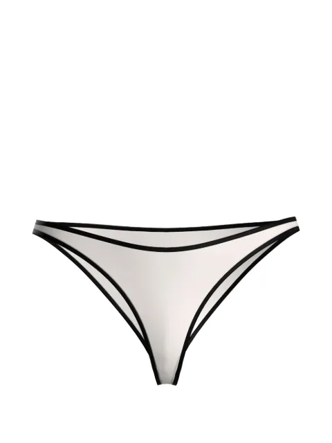 Maison Close La Parisienne contrasting-trim briefs Neutrals 564430