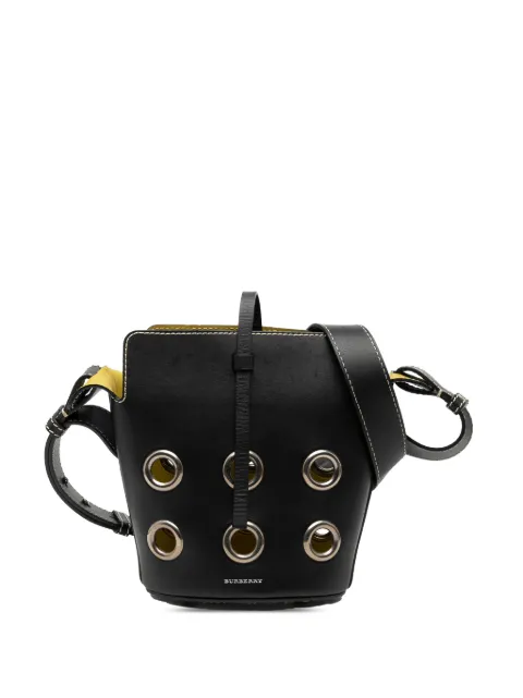 Burberry Pre-Owned 2000-2017 Mini Leather Grommet bucket bag Black 5M6FZOJQCJMI2OLP