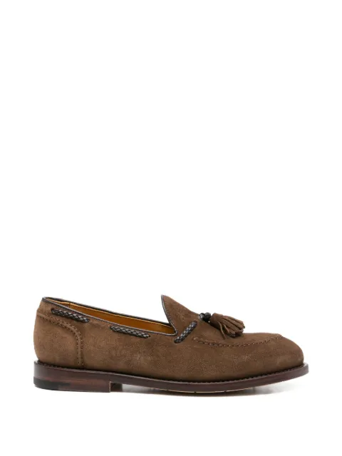 Premiata tassel braided-detail loafers Brown 32056RAINCHESTNUT