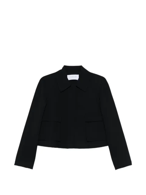 Harris Wharf London polo-collar jacket Black AH3301PJT