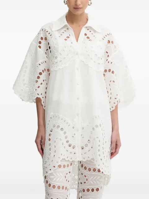 Charo Ruiz Ibiza Tao broderie anglaise top White 263201