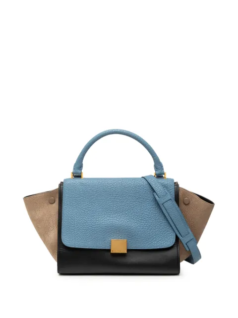 Celine Pre-Owned 2012-2018 Small Tricolor Leather Trapeze satchel Black HT4K7DJD48RD5CHM