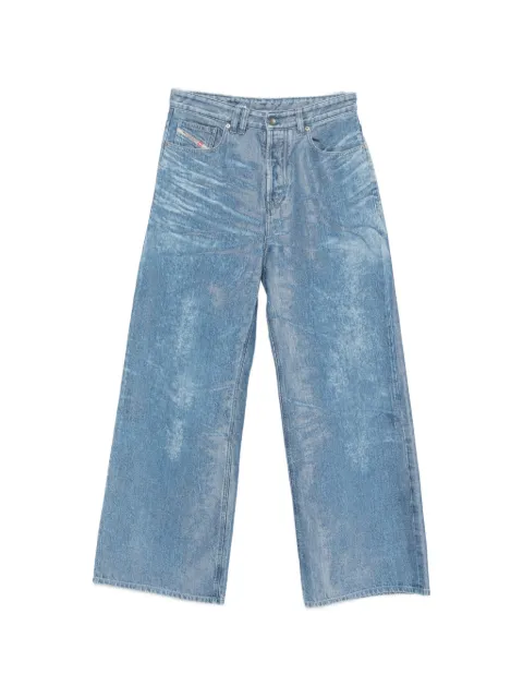 Diesel logo patch clear jeans Blue A2380709P23