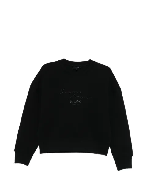 Emporio Armani logo-detail sweatshirt Black EW003183AF10002