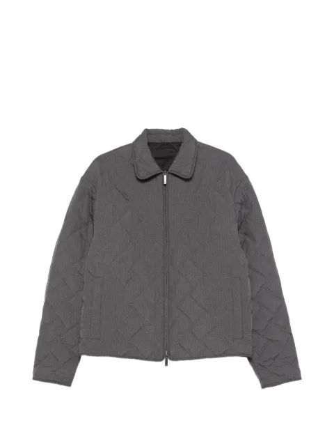 Emporio Armani quilted zip-fastening jacket Grey EM004173AF22657