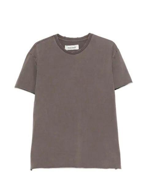 TONYWACK faded brown raw T-shirt Grey BF12TS902
