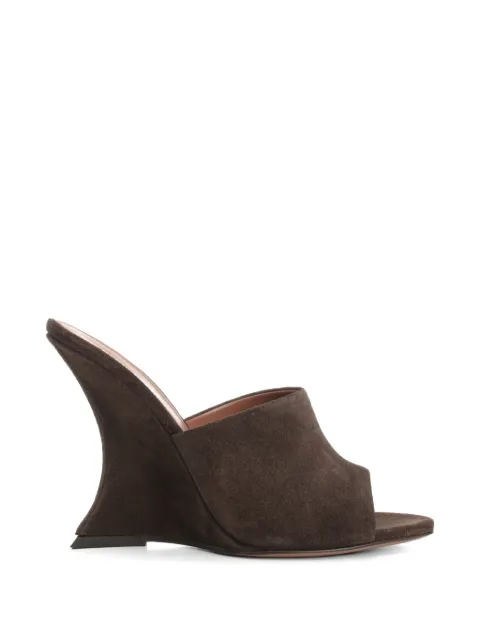 Paris Texas Nina sculpted-heel suede sandals Brown PX1505XV003