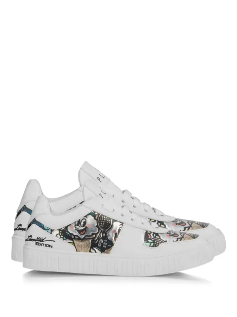 Philipp Plein 3D appliqué low-top sneakers White PAFSUSC0945PLE005N