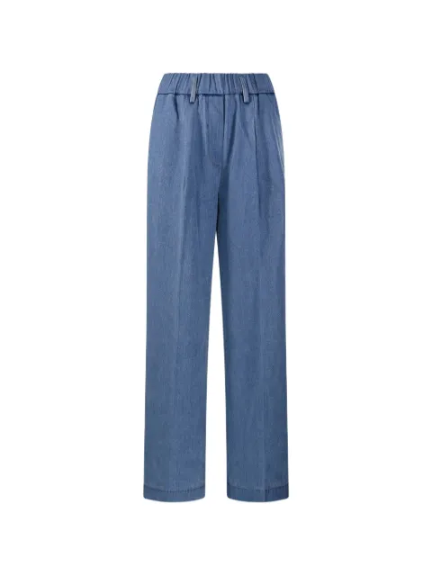 Forte Forte elasticated denim trousers Blue 14532BISMYPANTS