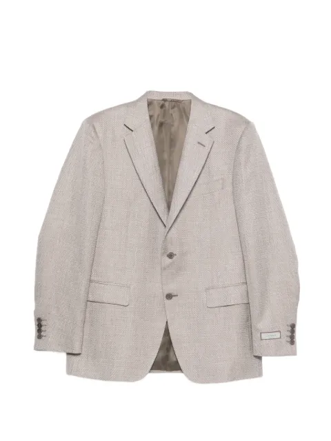 Canali textured blazer Neutrals CF0043112280